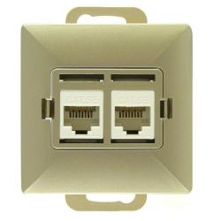 Abex Perła satyna - gniazdo komputerowe GTP-20P Abex