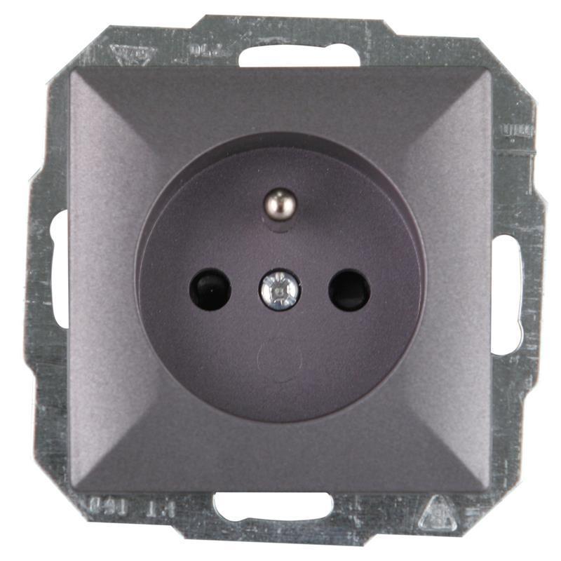 Abex Perła antracyt - gniazdo pojedyncze (+0) PT-16P