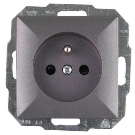 Abex Perła antracyt - gniazdo pojedyncze (+0) PT-16P