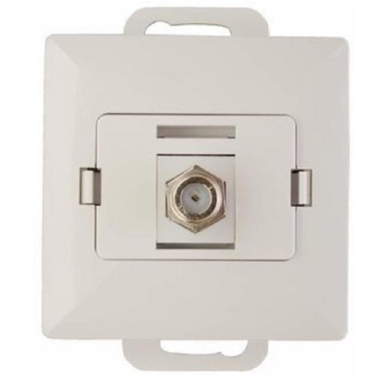 Abex Perła biały - gniazdo antenowe typu F