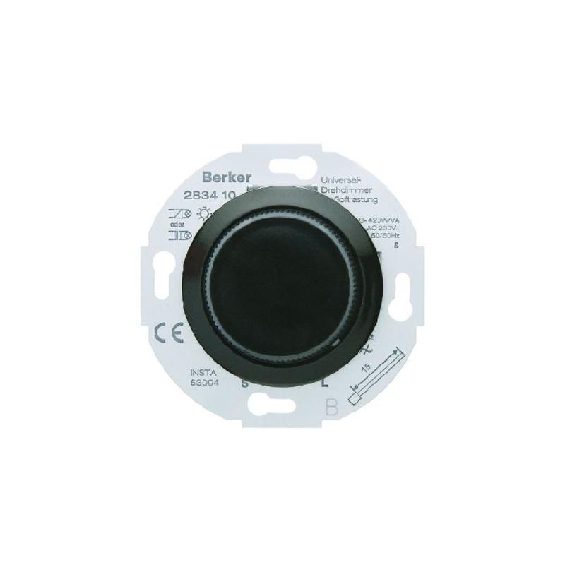 Berker 1930 czarny - ściemniacz uniwersalny Berker 1930 czarny - ściemniacz uniwersalny