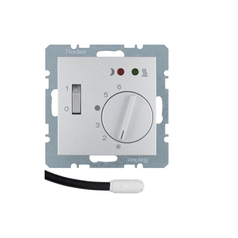 Berker Kwadrat/B3/B7 alu - regulator temperatury [20341404]