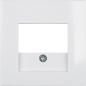 Berker Kwadrat biały - płytka do gniazda głośnikowego