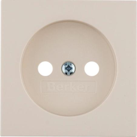 Berker Kwadrat kremowy - płytka do gniazda bez uziemienia