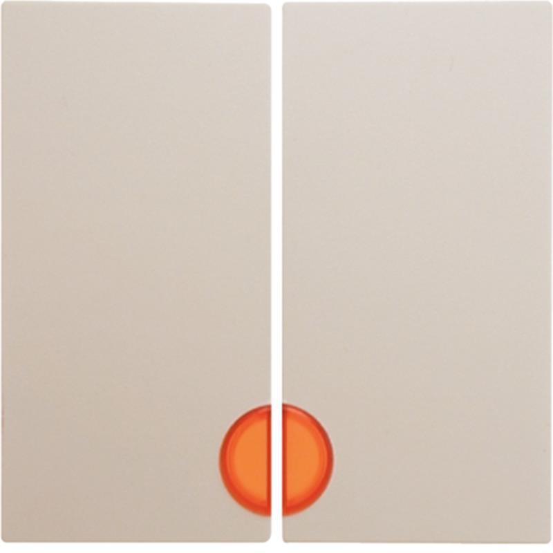 Berker Kwadrat kremowy - klawisz świecznikowy podświetlany