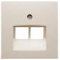 Berker Kwadrat kremowy - płytka podwójna do gniazda telefonicznego, komputerowego Berker Kwadrat kremowy - płytka podwójna do gniazda telefonicznego, komputerowego