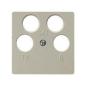 Berker kremowy - płytka do gniazda RTV-SAT (x4) Berker kremowy - płytka do gniazda RTV-SAT (x4)