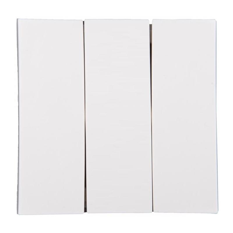 Berker Kwadrat biały - klawisz potrójny