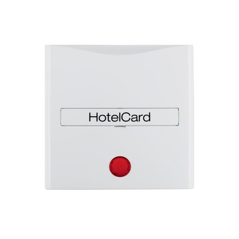 Berker Kwadrat biały - łącznik na kartę hotelową