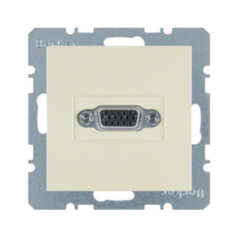 Berker Kwadrat kremowy - gniazdo VGA