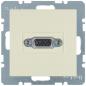 Berker Kwadrat kremowy - gniazdo VGA