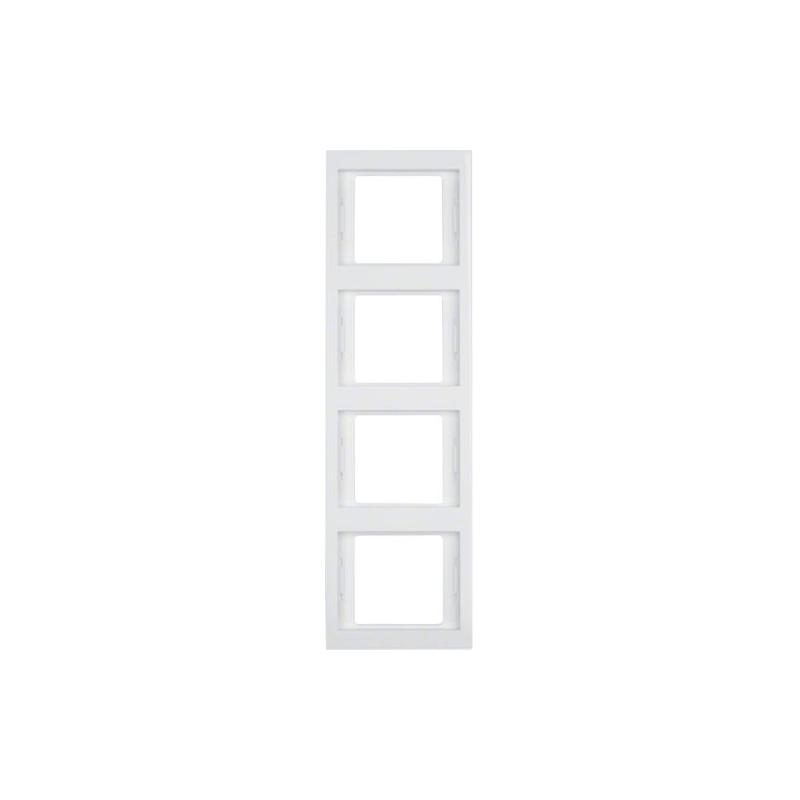 Berker K1 biały - ramka 4 pionowa
