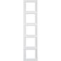 Berker K1 biały - ramka 5 pionowa