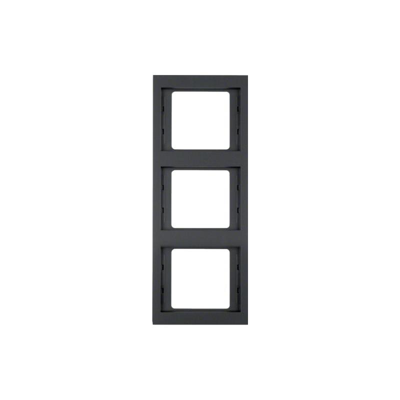 Berker K1 antracyt - ramka 3 pionowa