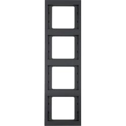 Berker K1 antracyt - ramka 4 pionowa Berker