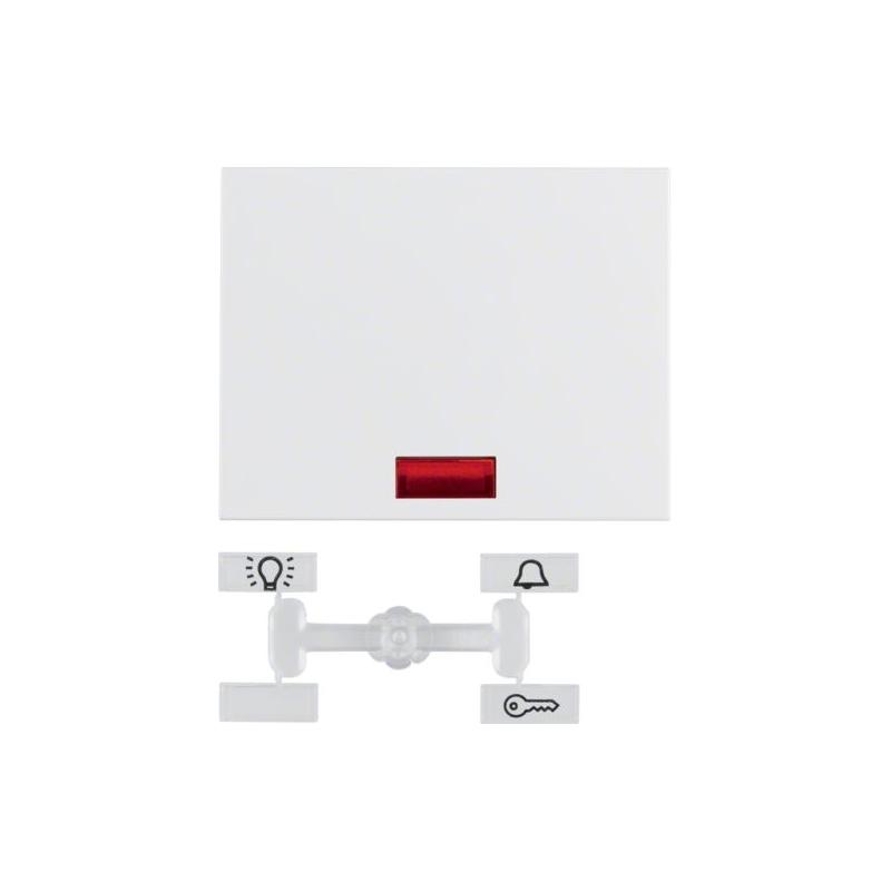 Berker K1 biały - klawisz pojedynczy podświetlany