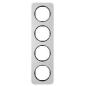 Berker R1 aluminium/czarny - ramka 4