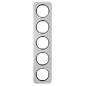 Berker R1 aluminium/czarny - ramka 5