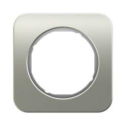 Berker R1 stal szlachetna/biały - ramka 1 Berker