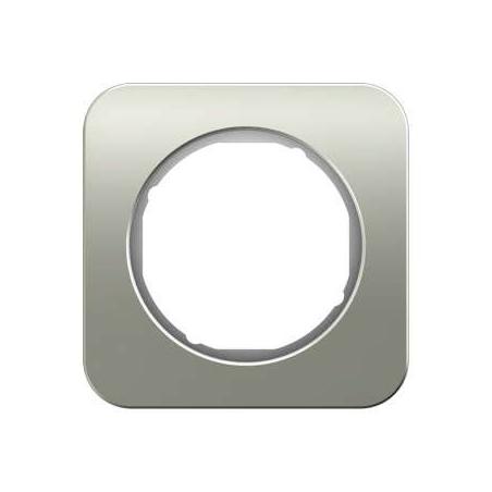 Berker R1 stal szlachetna/biały - ramka 1 Berker
