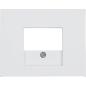 Berker K1 biały - płytka do gniazda głośnikowego