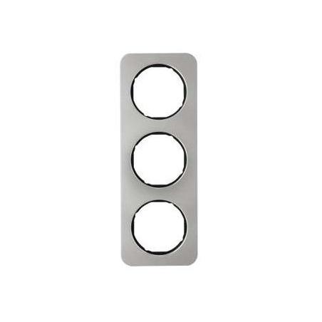 Berker R1 stal szlachetna/czarny - ramka 3