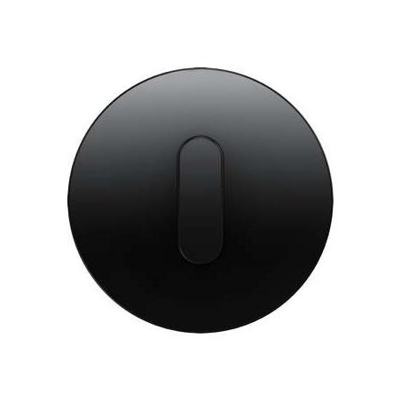 Berker R.classic czarne szkło - płytka do łącznika obrotowego Berker