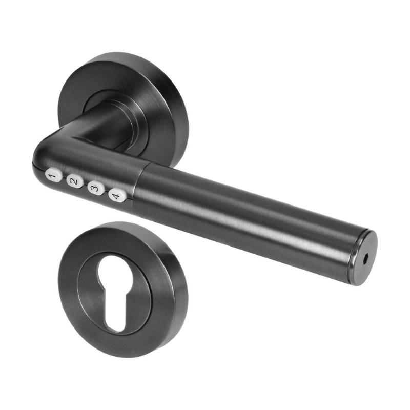 Klamka z zamkiem szyfrowym IP44 , otwieranie na PIN i Bluetooth OR-ZS-850/B Klamka z zamkiem szyfrowym IP44 , otwieranie na PIN i Bluetooth OR-ZS-850/B