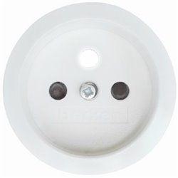 Berker R.classic biały - płytka do gniazda z uziemieniem z przesłonami Berker