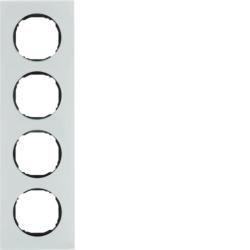 Berker R8 białe szkło - ramka 4 Berker