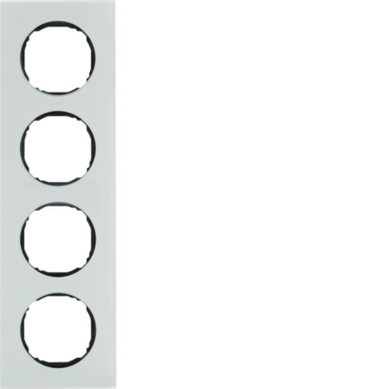 Berker R8 białe szkło - ramka 4