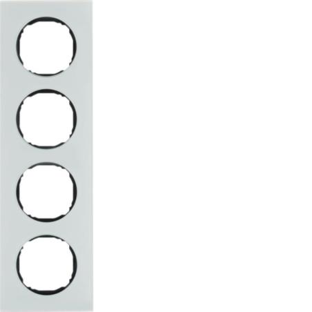 Berker R8 białe szkło - ramka 4