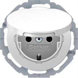 Berker R.classic biały - gniazdo SCHUKO IP44 Berker