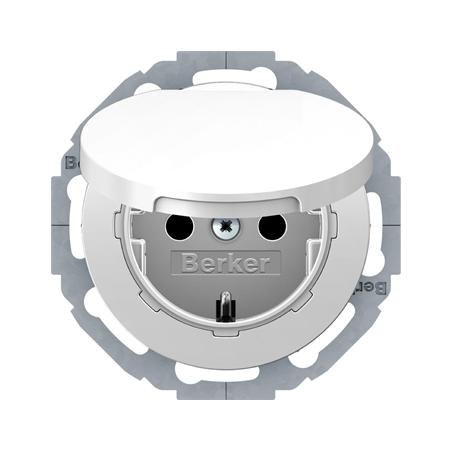 Berker R.classic biały - gniazdo SCHUKO IP44