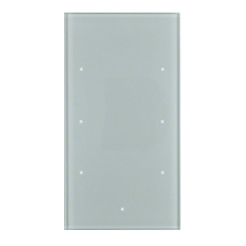 Berker TS Sensor - sensor dotykowy szklany aluminium 3-krotny