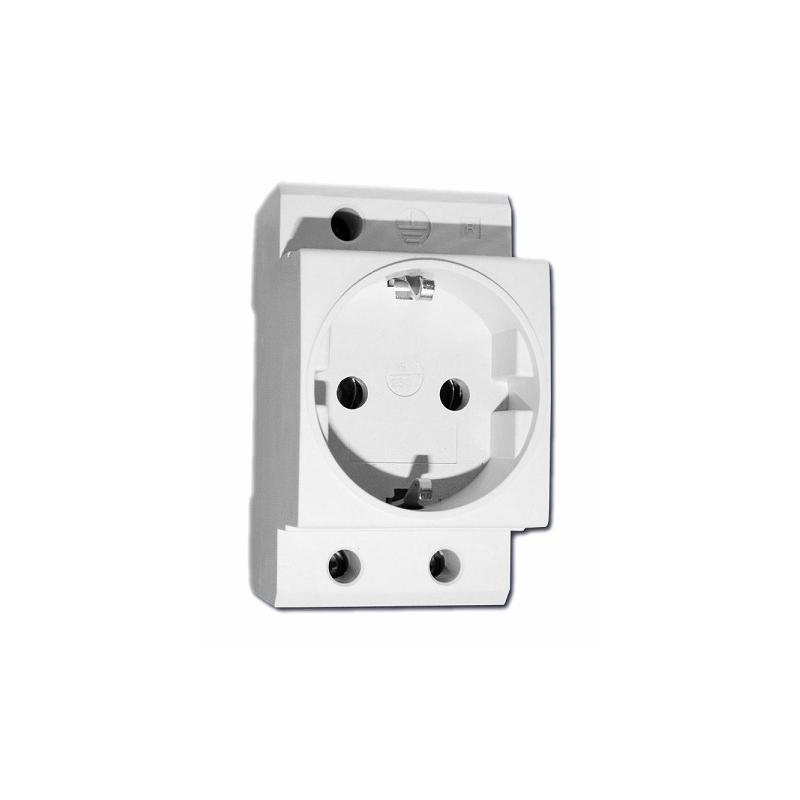 Gniazdo 230V na szynę SCHUKO - GS16
