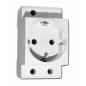Gniazdo 230V na szynę SCHUKO - GS16