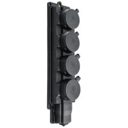 Listwa gumowa 4x2P+Z Schuko 230V Pawbol