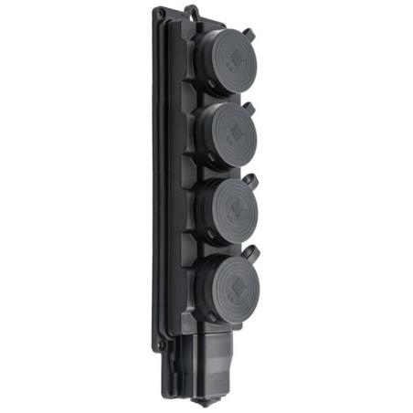 Listwa gumowa 4x2P+Z Schuko 230V Pawbol