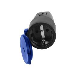 Gniazdo gumowe proste OR-AE-1314(GS) schuko 230V Orno