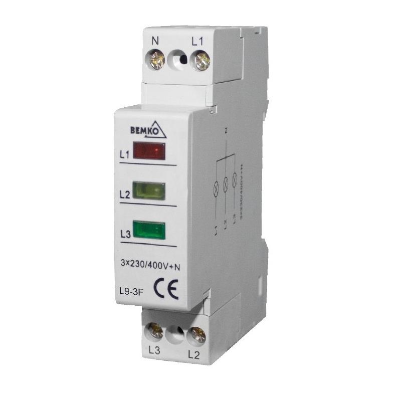 Lampka kontrolna 3-fazowa L9 Bemko Lampka kontrolna 3-fazowa L9 Bemko