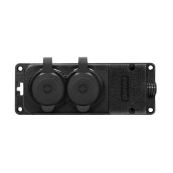 Gniazdo gumowe 2x2P+Z, 16A, 230V OR-AE-13165(GS) schuko Orno