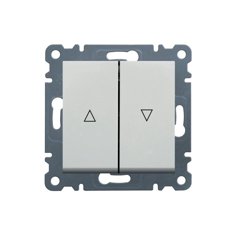 Hager Lumina biały - łącznik żaluzjowy odbijający