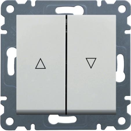 Hager Lumina biały - łącznik żaluzjowy odbijający