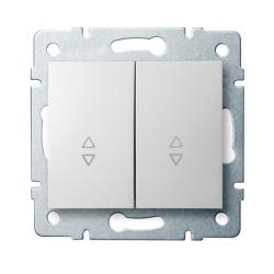 Kanlux Logi biały - łącznik podwójny schodowy 25073 Kanlux