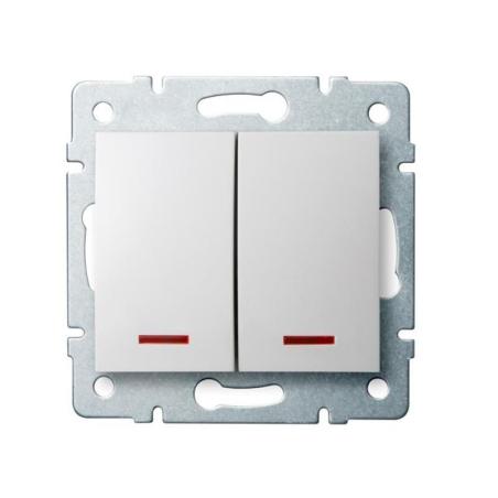 Kanlux Logi biały - łącznik świecznikowy z podświetleniem 25079 Kanlux