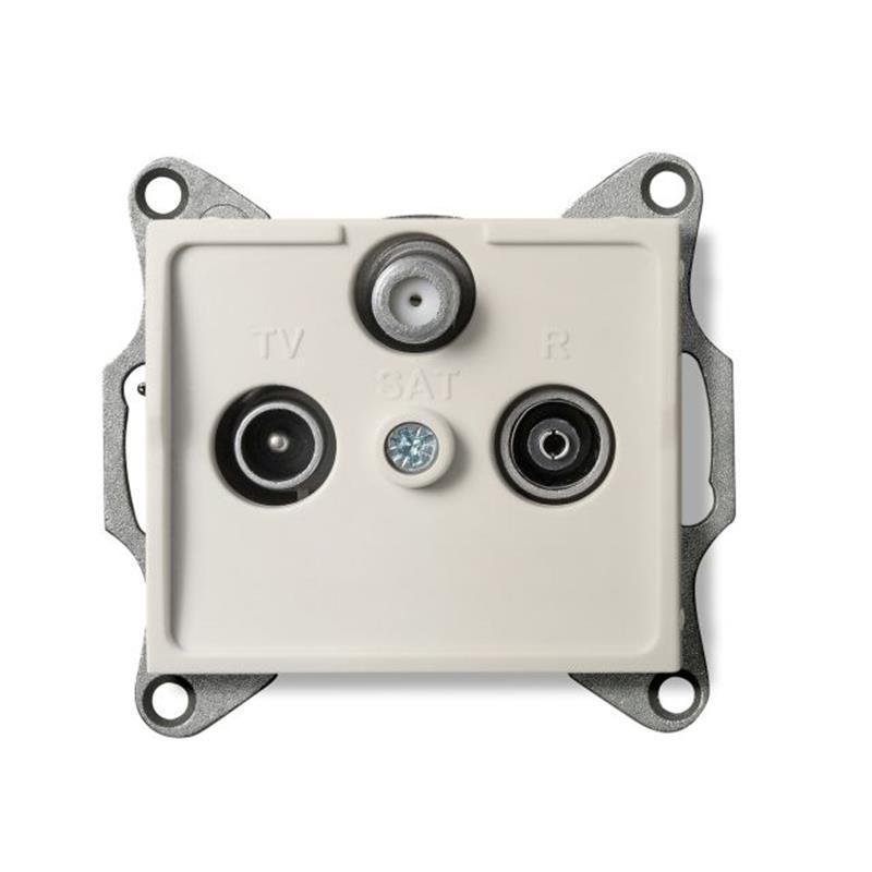 Kanlux Logi krem - gniazdo RTV-SAT końcowe 25162