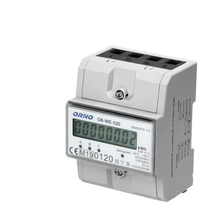Licznik energii elektrycznej 3-fazowy Orno OR-WE-520 MID