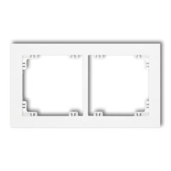 Karlik Deco biały - ramka 2-krotna - DR-2 Karlik