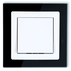 Karlik Deco czarny/biały - ramka efekt szkła 2-krotna - 12-0-DRS-2 Karlik